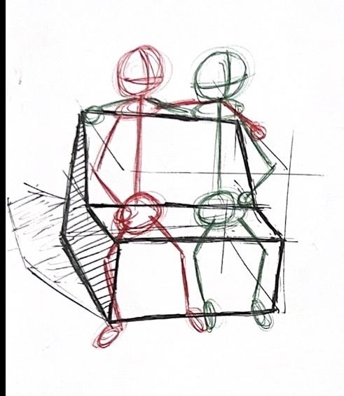 Human in Chair Sketch 2